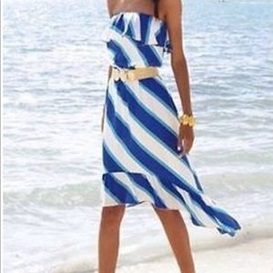 Blue/white silk Lilly Pulitzer Dress